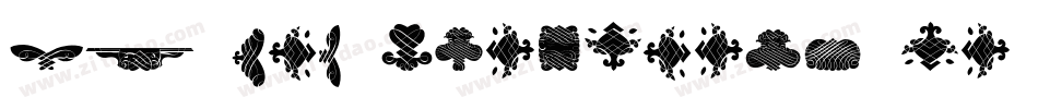 VT Mei Ornaments on Black字体转换